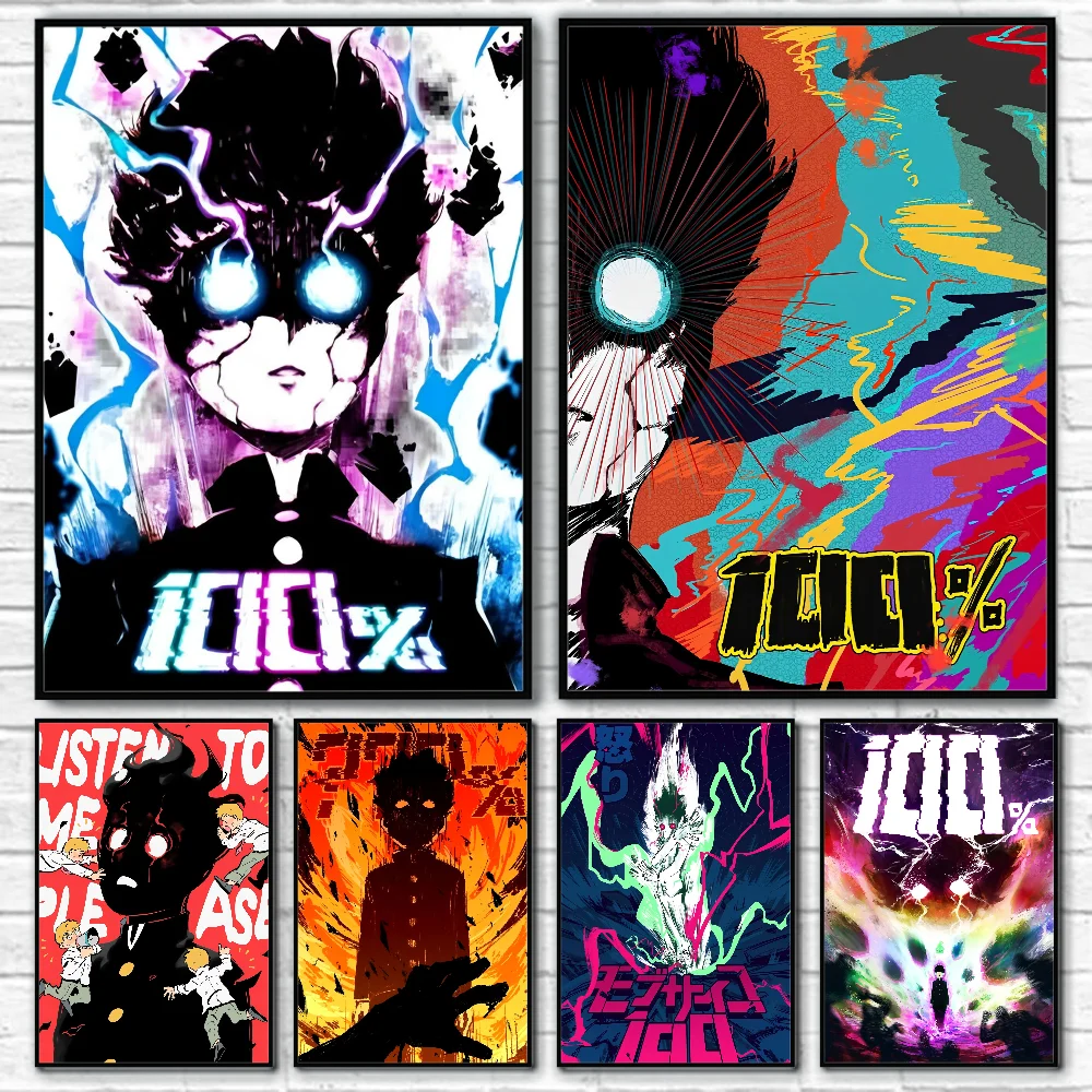 

Anime Magic Cool M-Mob Psycho 100S Poster Wall Art Print Art Suitable For Living Room Bedroom Bar Parlor Home Decoration Gift