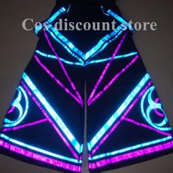 Unisex Cool Night Vision Ghost Walk Costume Reflective Pants Shuffle Pants Casual Hip-hot Dance Trousers Ghost Dance Daily Wear