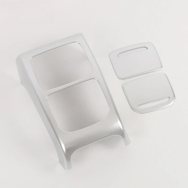 ABS Chrome Integrated Rear Air Vent Decor Frame Rear Armrest Anti Kick Bright Slice Panel Interior Accessories For ZEEKR009 2022