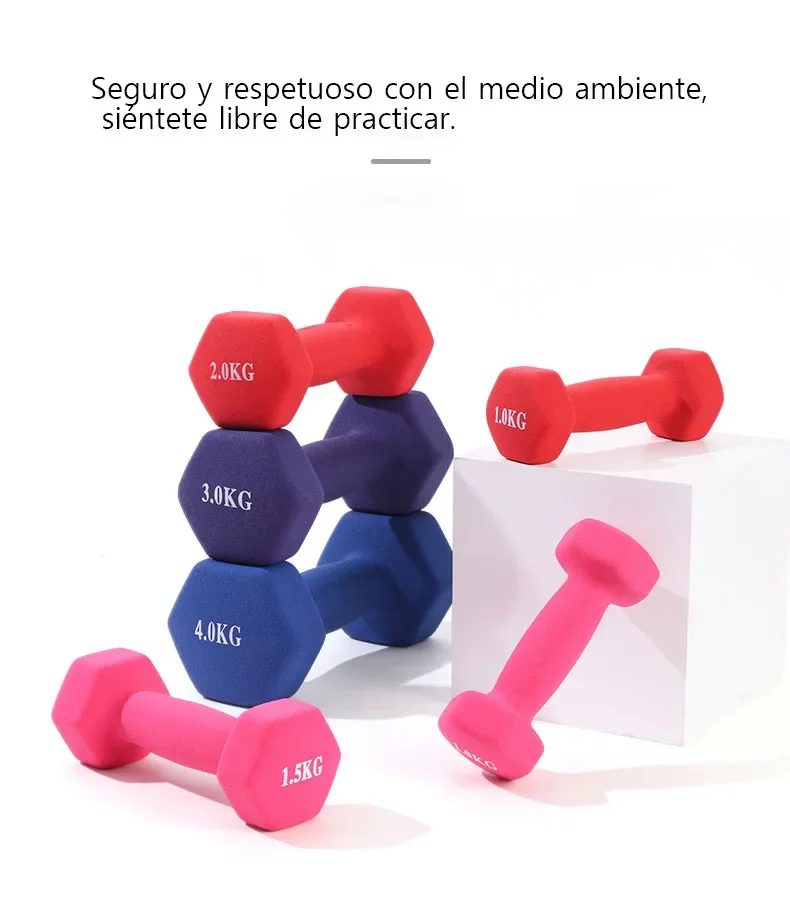

Beauty Sports Dumbbells Weights Body Building Fitness Gym Equipment Women men Yoga Pilates Strength Training Mini 1kg 1 piece