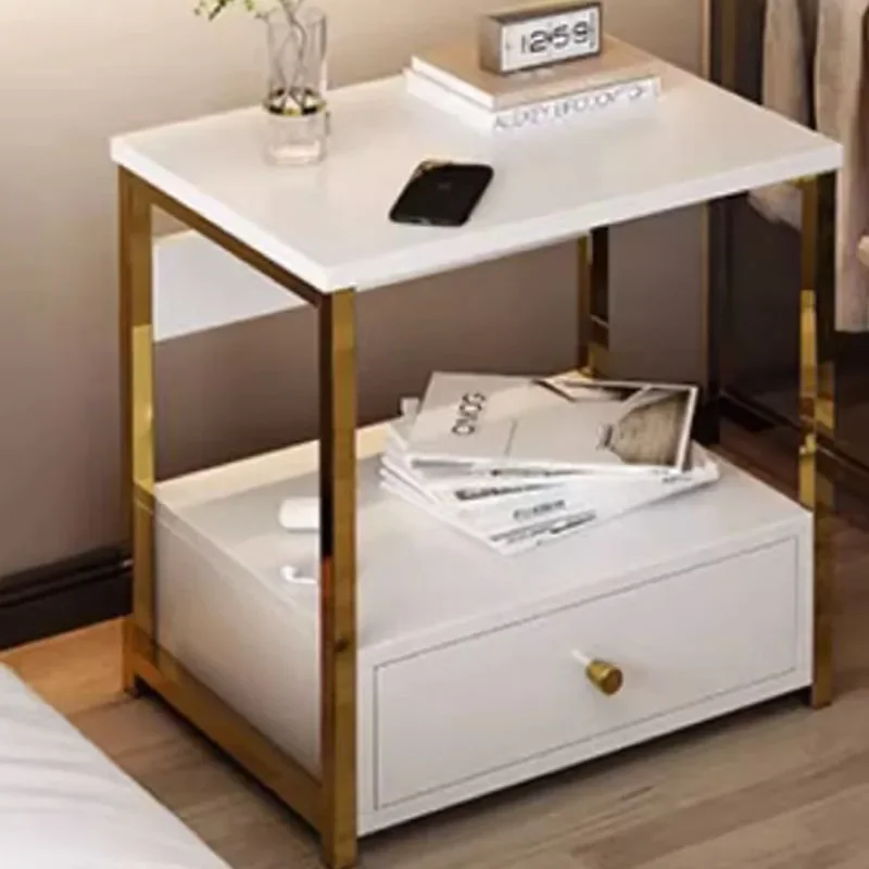 Wood Nordic Nightstand Storage Modern Bedroom Living Room Bedside Table Mesa Lateral Mesitas De Noche Garden Furniture Sets