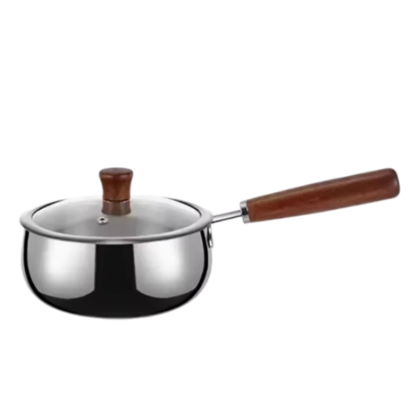 

316 Stainless Steel Milk Pan 12cm 850ml Snow Pan Sauce Pan for Induction Cooker Gas Stove