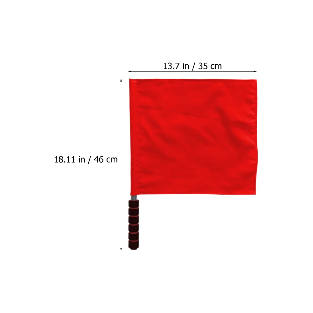 

4 Pcs Referee Flag Practical Football Flags Volleyball Easy to Carry Match Sponge Linesman Official Race