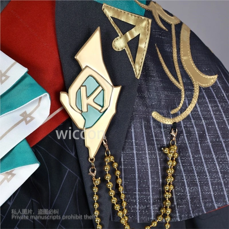 Alhaitham Kaveh KFC disfraz de Cosplay Anime Genshin Impact conjunto completo zapatos accesorio mujer hombre fiesta de Halloween personalizado