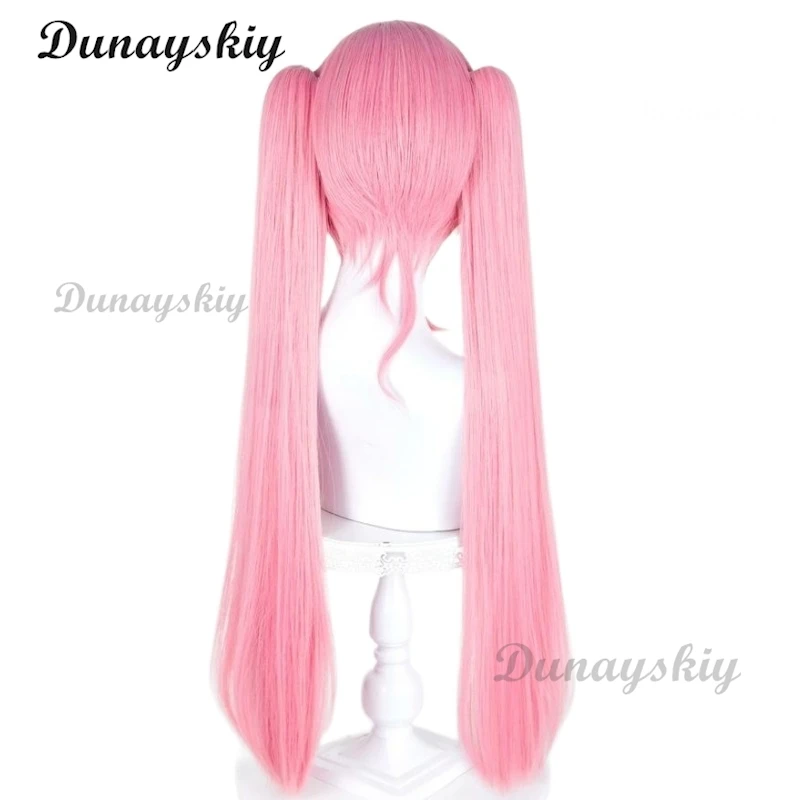 Alien Stage Zombie Stage Mizi Cosplay Wig Prop Double Ponytails Pink Wig Heat Resistant Synthetic Wigs Halloween Carnival Party view 4