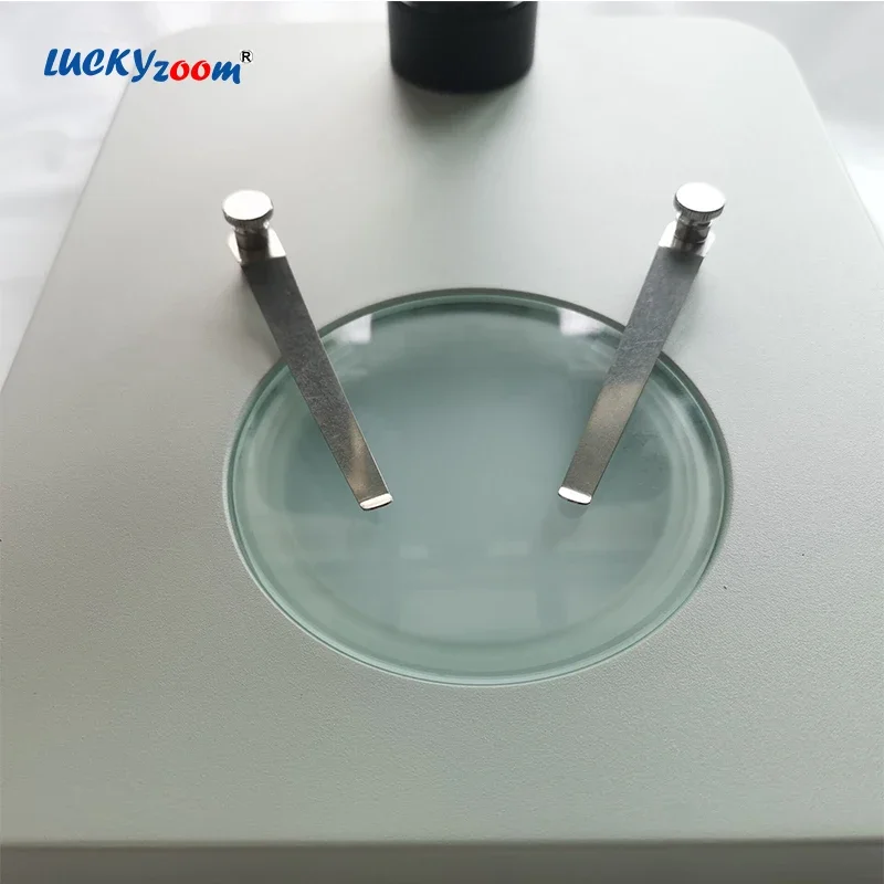 95mm Transparent Frosted Glass for Stereo Microscope Base Round Object Board Observation Working Stage Plate for Microscopio