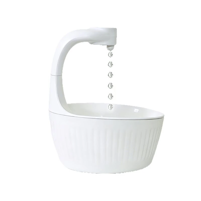 A01F-Automatic Cat Water Dispenser Fountain Multi-Layer Filtration Anti-Gravity Silent Operation Design