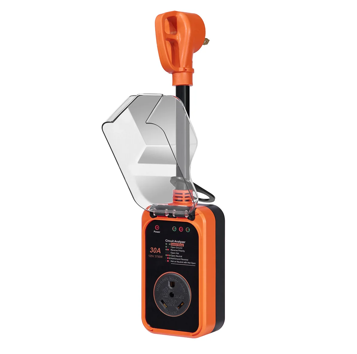 Enchufe de Cable de carga estándar americano para RV, Protector contra sobretensiones, superventas, 30A