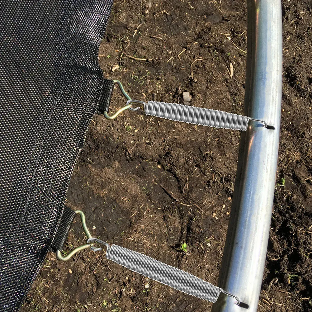 

1 комплект усиленных пружин для батута из оцинкованной стали для фиксированного батута, прочные долговечные аксессуары