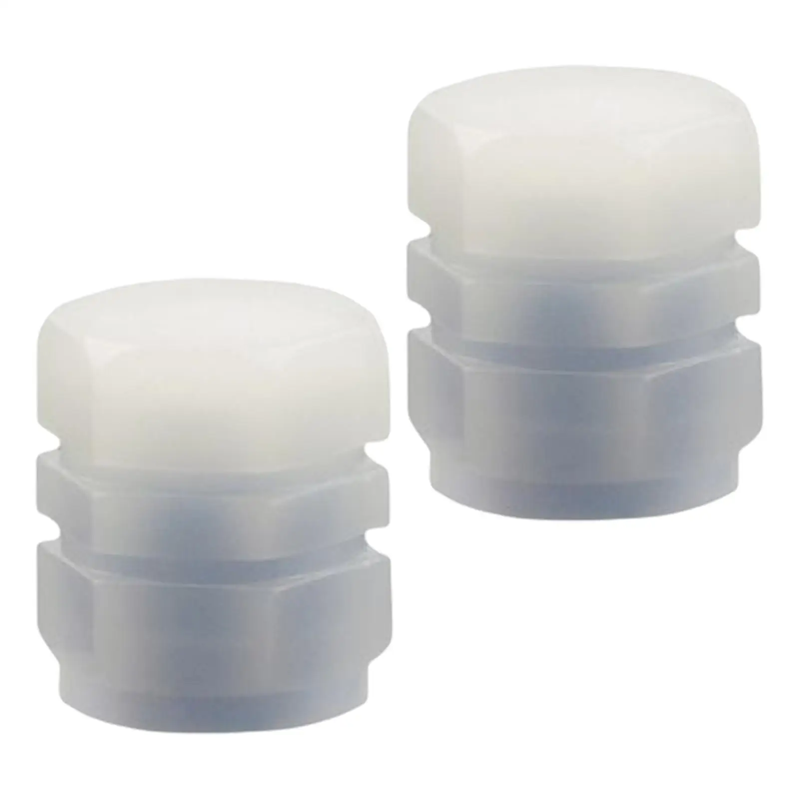 2x Car Tire Valve Stem Caps Glowing Valve Core Covers Fit for Trucks Motorcycles