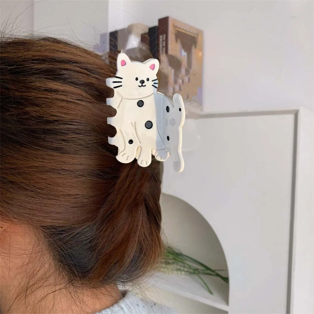 

School Sweet Acetate Cat Hair Claw Acetic Acid Cartoon Chick Shark Clip Grab Clip Headdress Animal Hair Clip Girls