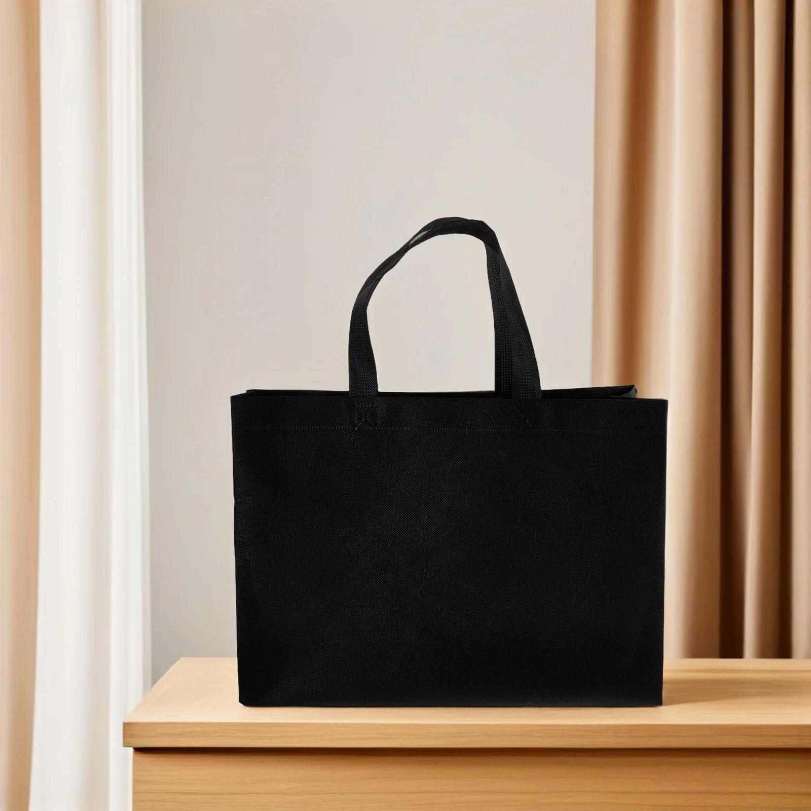 

20Pcs Non-Woven Reusable Tote Bags Blank Grocery Bag Carrier Sturdy Lightweight for Shopping Party Favors DIY Projects