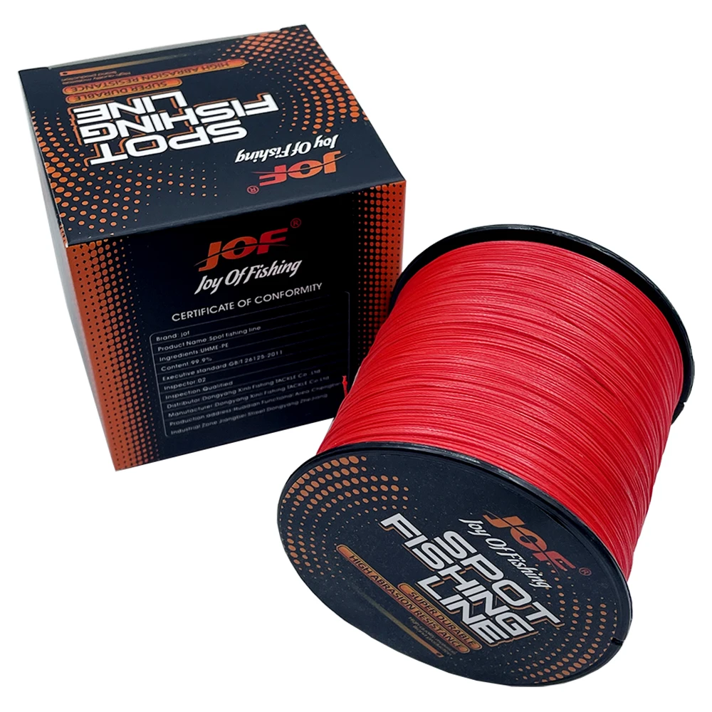 JOF 0.14-0.5mm Pe intrecciato lenza 8 fili Super Strong multifilamento colore carpa 300/100m cavo da pesca