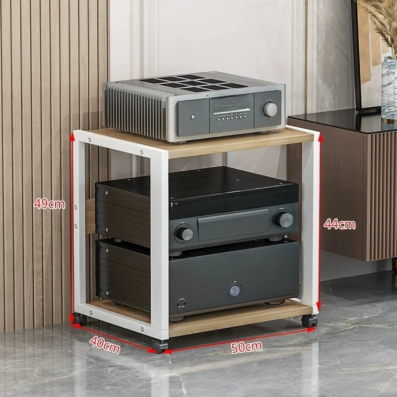 Multi-layer household adjustable pitch mobile machine bracket, speaker sound stand
