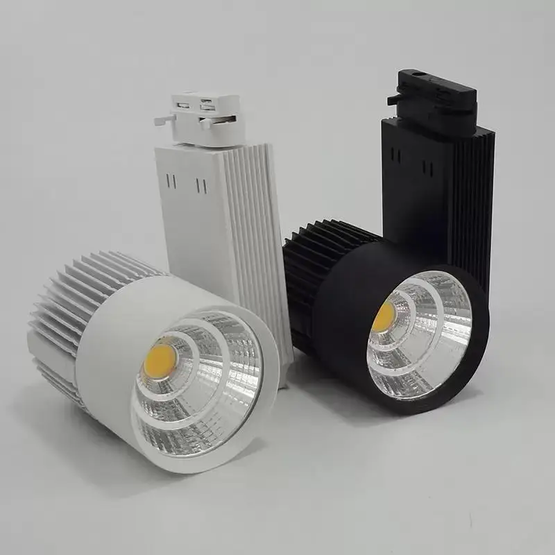 LED Track Light 20W 30w COB Rail Light Spotlight Equal to 200w Halogen Lamp 110v 120v 220v store shop decoration