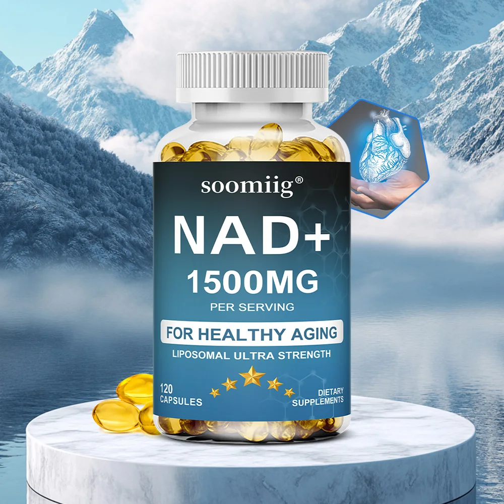 

NAD 1500 Mg - with Trans-resveratrol, Replenishes Energy, Fights Aging, Supports Brain Function, and Optimizes Cellular Function