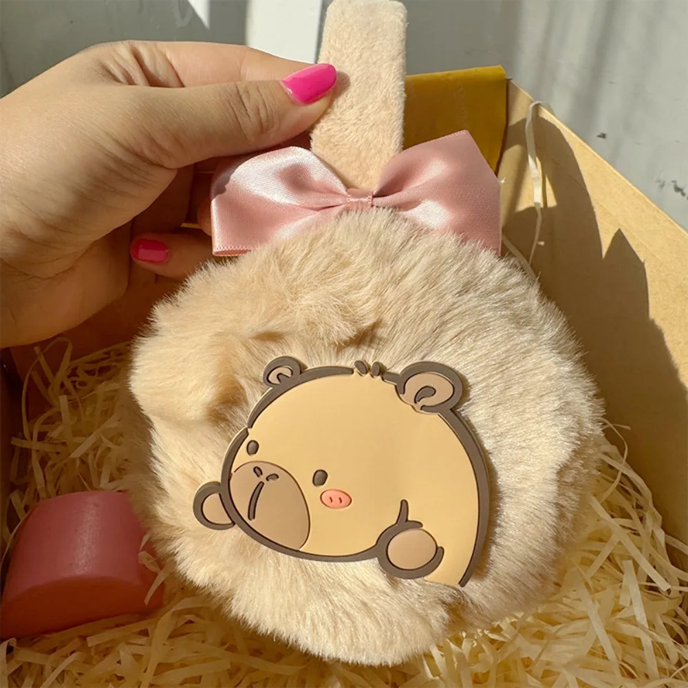 Paraorecchie capibara in peluche Kawaii, comodi e regolabili, scaldaorecchie invernali