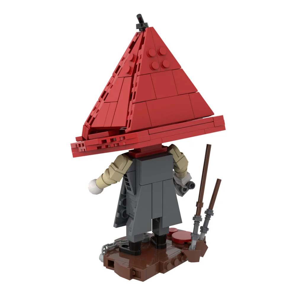 ゴブリックス MOC サイレント・ヒル ピラミッドヘッド ブロックモデル レッドトライアングルヘッドモンスター