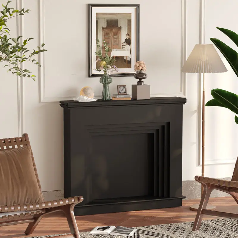 American fireplace cabinet with lamp locker photography ornament decorative cabinet living room background wall display cabinet
