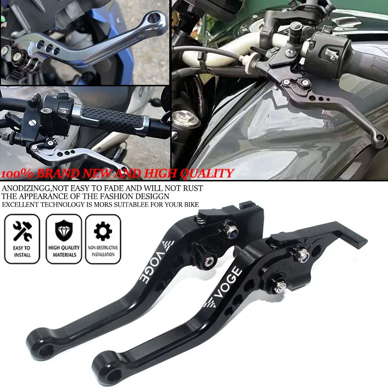 For Loncin VOGE 300 RALLY GY 300 300GY 300RALLY Short Handle Brake Lever Motorcycle RALLY300 CNC Adjustable Short Brake Clutch