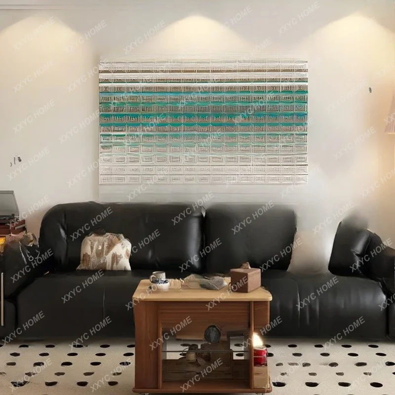 Handmade rope three-dimensional living room background wall decorative painting simple entrance restaurant painting