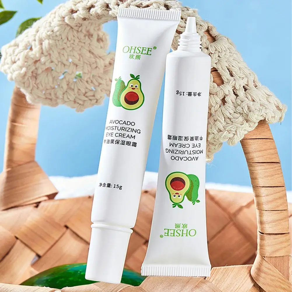 Crema hidratante de aguacate para ojos, suero para el cuidado de las líneas finas, grasa, círculo oscuro, U7Z8