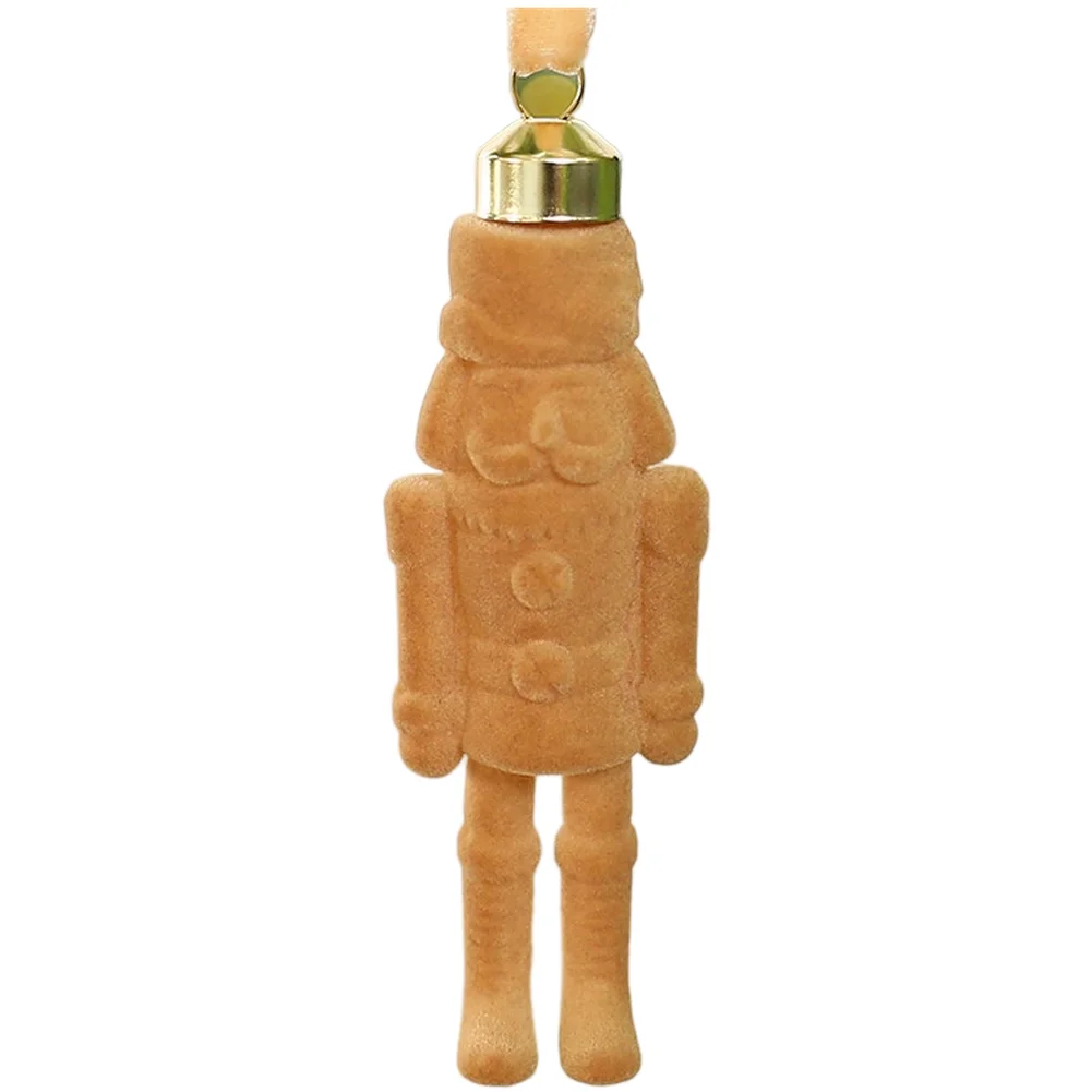 Handmade Christmas Ornament DIY Flocked Figure 10*4*2cm Christmas Decoration Handmade Artistry Seasonal Atmosphere