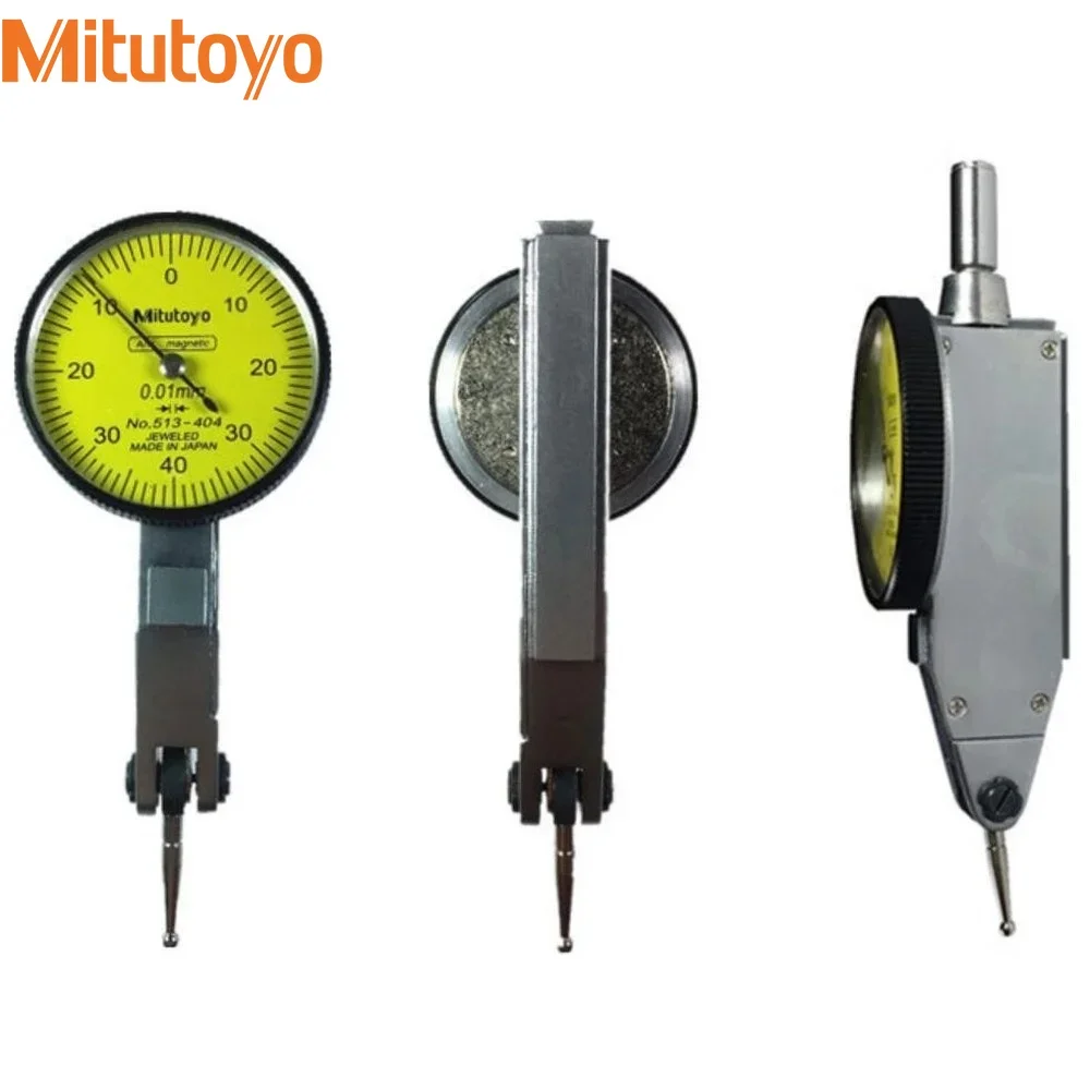 Mitutoyo 32mm Dial Indicator Analog Lever Dial Gauge No.513-404 Stable Accuracy 0.01 Range 0-0.8mm Diameter Measuring Tools