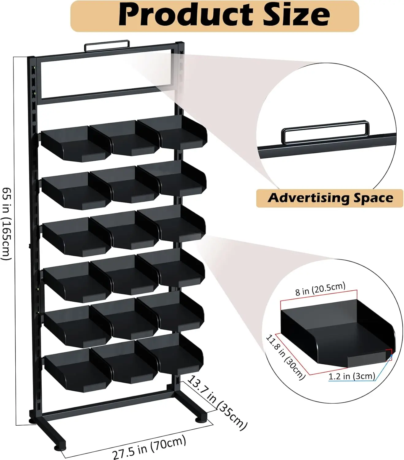 Large Hat Rack Stand - 6 Tier Adjustable Ball Cap Storage Organizer With 18 Plate Tray For 180 Baseball Hat,Standing Coat Rack,