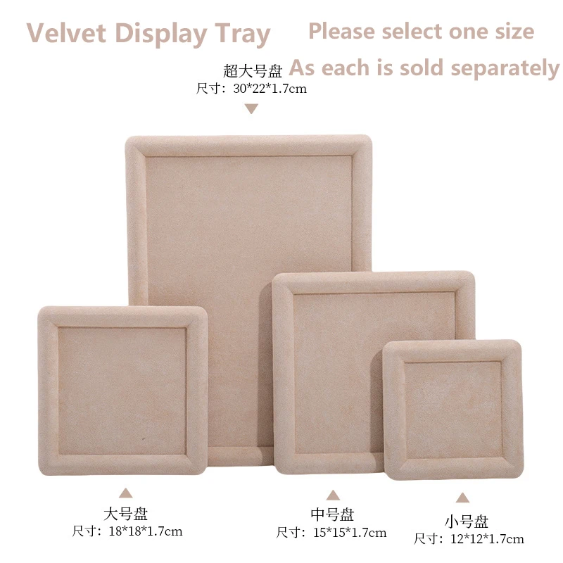 NONE Velvet Jewelry Display Tray Black 4