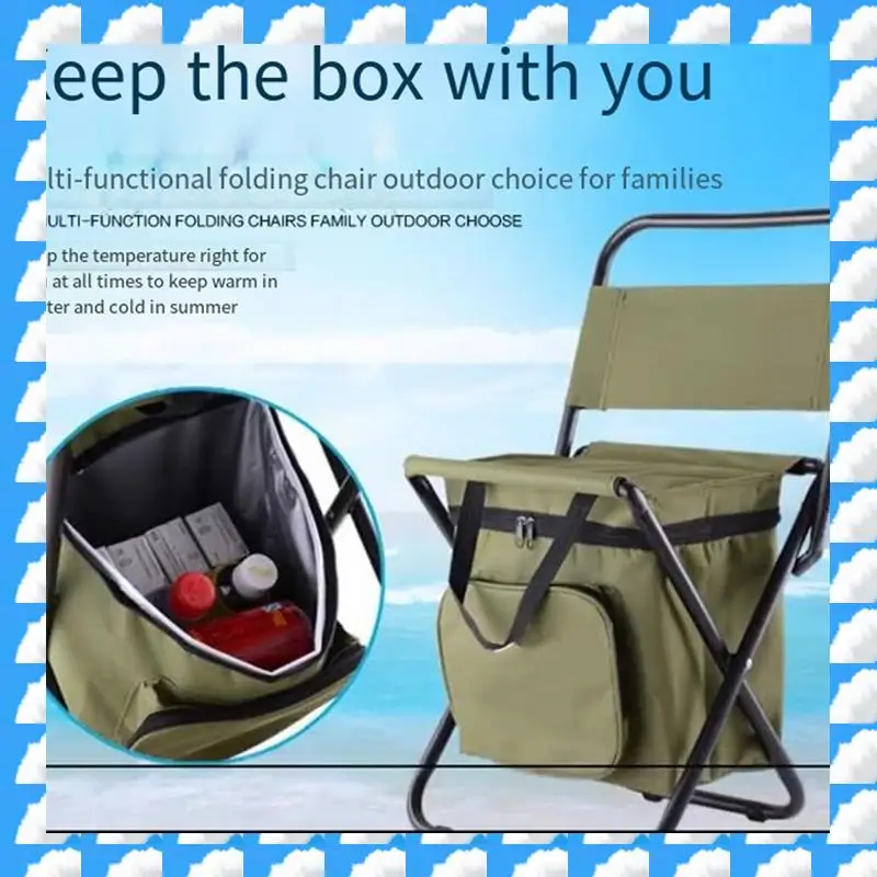 

ONGE Folding Chair Withdetachable Box Portable Folding Chair Ultralight Outdoor Camping Compact Hiking & Travel CAMO