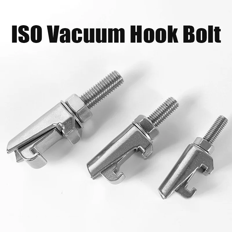 M8 M10 M12 ISO Vacuum Flange Double Claw Clamp 304 Stainless Steel Fitting Bolt Groove Hook Type Caliper Screw C Clamp