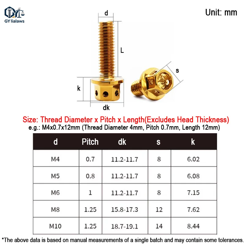 1/2pcs Titanium Plated 304 A2 Stainless Steel Flange Head Hex Hexagon Socket Screws Bolts M4 M5 M6 M8 M10 Black/Burn Blue/Golden