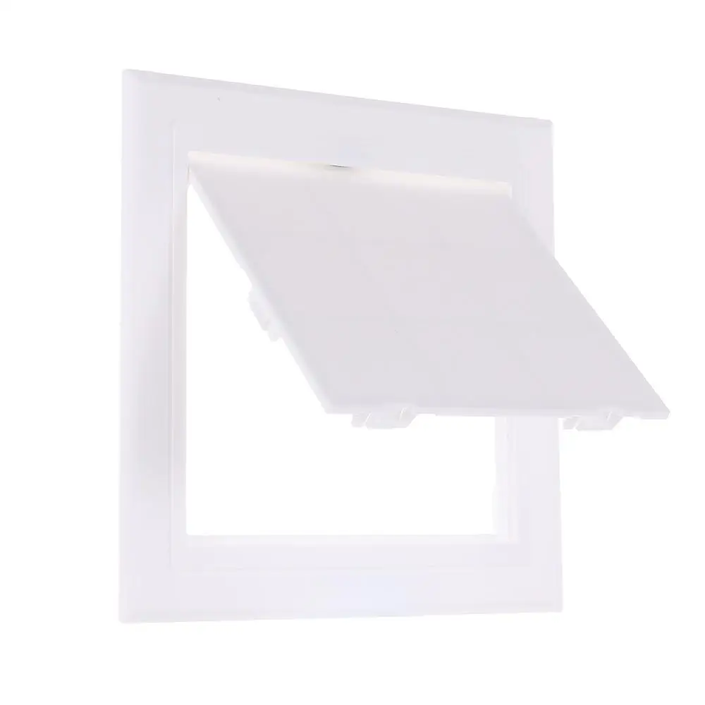 Door Latch White Access Panel Door Plastic Removable Inspection Hole Hinged Access Hatch Doors Wall Ceiling