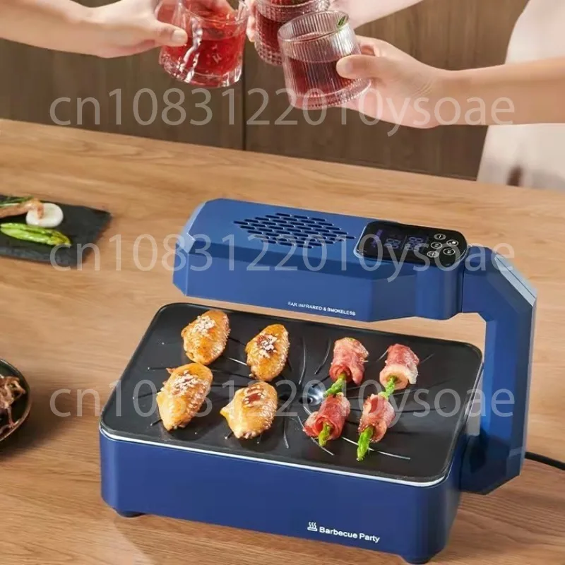 Electric Grill, Electric Griddle, Smokeless Barbecue Grill, Non-Stick Griddle