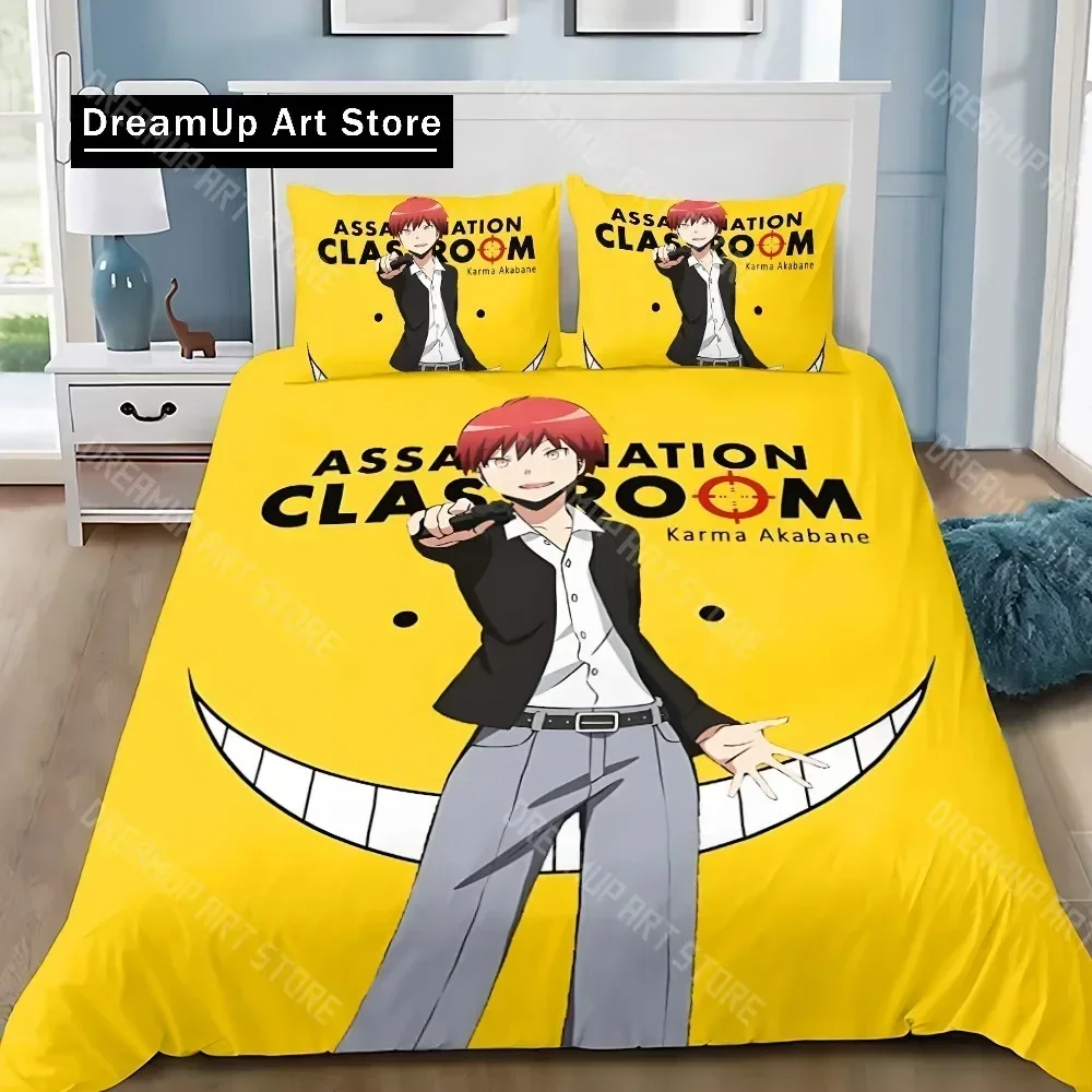 2026 New 3d Printed Anime Assassination Classroom Duvet Cover Pillowcase Bedding Set Adult Boy Girl Bedroom Decoration Children