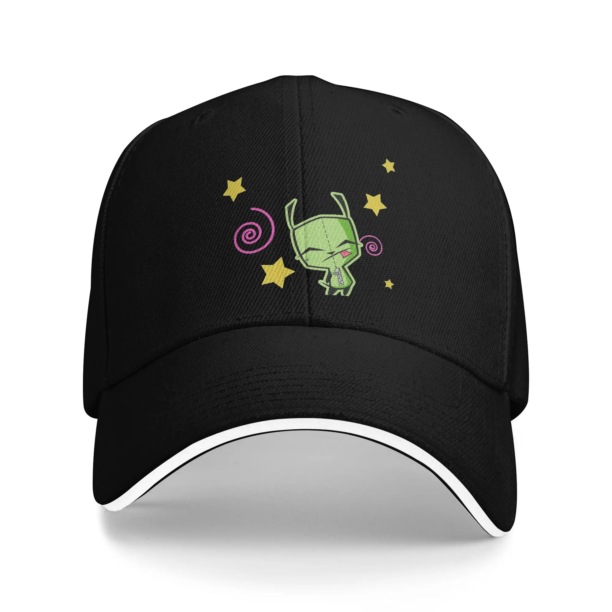 Cute Invader Zim Gir Baseball Cap Hip Hop  Sandwich Hats Unisex Adjustable Hats Cap Running Golf