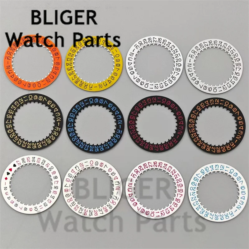 Watch Movement Parts Calendar Disc Black White Red Yellow Date Wheel Fit NH34 NH35 Movement Modified Repair ToolS 3.0/3.8 Crown