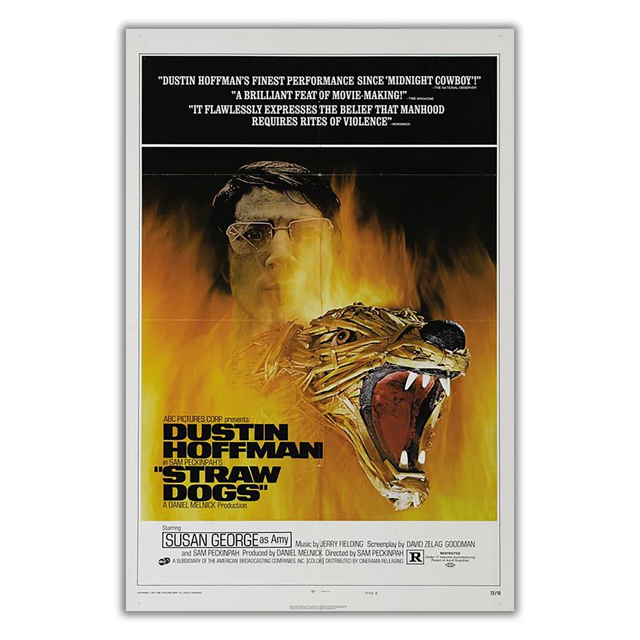 WM3149 Straw Dogs Wonderful Classic Movie HD Silk Fabric Poster Art Decor Indoor Painting Gift