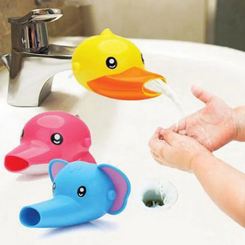 Lovely Cartoon Faucet Extender For Kids Hand Washing In Bathroom Sink Accessories Kitchen Convenient For Baby Washing Helper