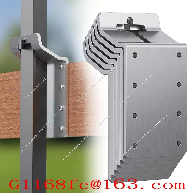 6-Piece T-Post Bracket, T-Post Target Hanger, Fence Bracket for T-Post