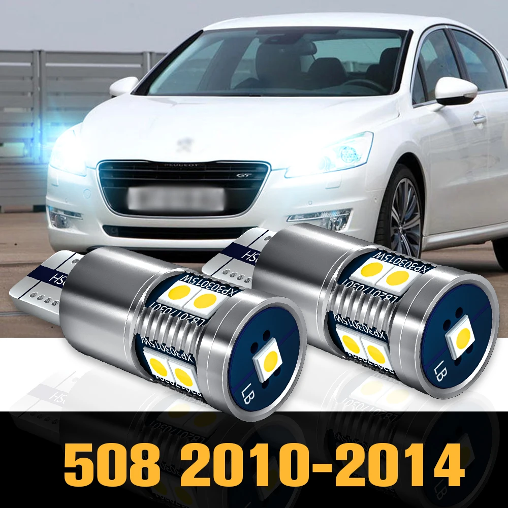 

2pcs Canbus LED Clearance Light Parking Lamp Accessories For Peugeot 508 2010-2014 2011 2012 2013