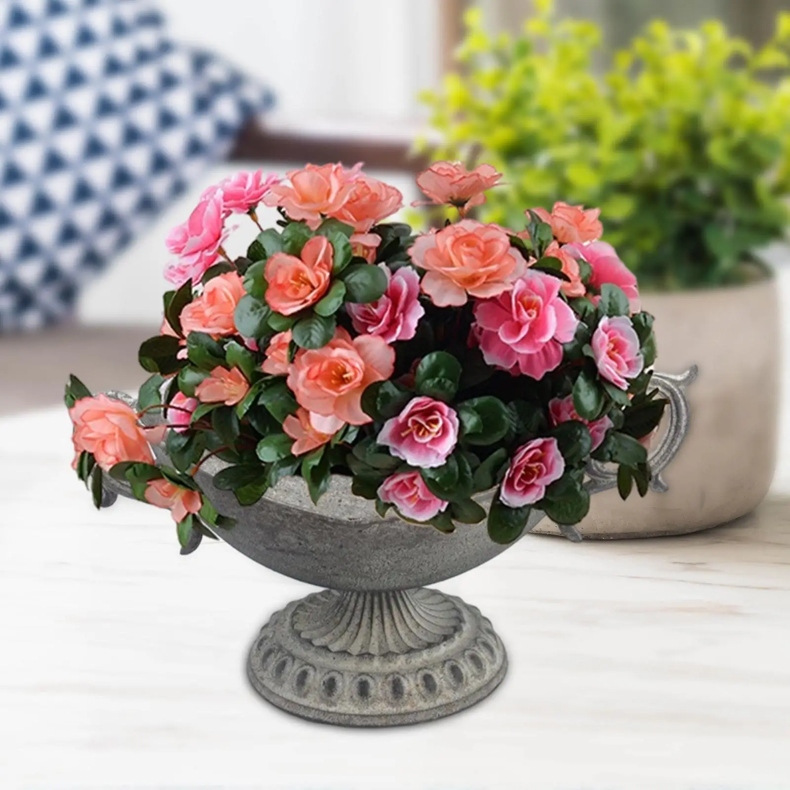 Flower Urn Vase Tabletop Goblet Vase Anniversary, Ceremony Trumpet Plant Urn