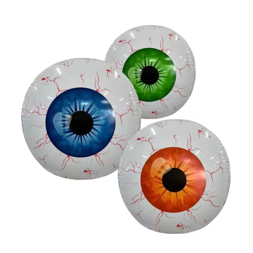 Decoraciones inflables de ojos para Halloween, ojos rojos, decoraciones para interiores, exteriores y jardín, decoraciones para festivales de Halloween