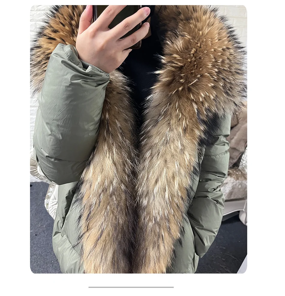 2026 MAOMAOKONG White Duck Down Jacket Winter Women