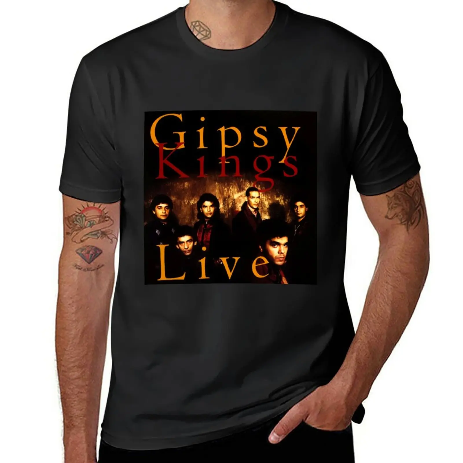 Camiseta de Gipsy Kings gipsy kings live para hombres, ropa estética de aduanas, sudor