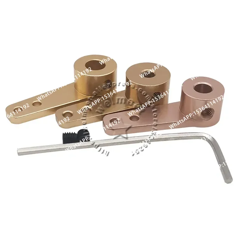 4pcs 3.1 4 5mm RC Car Steering Arm Servo Aluminum Metal Joint Rocker Horn Crank Connecting Rod for Model Aircraft