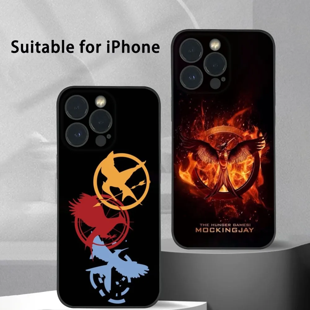 

The H-Hunger Games Phone Case For iPhone 16 15 14 13 Pro Max Plus Mini Frosted Soft Shell Funda