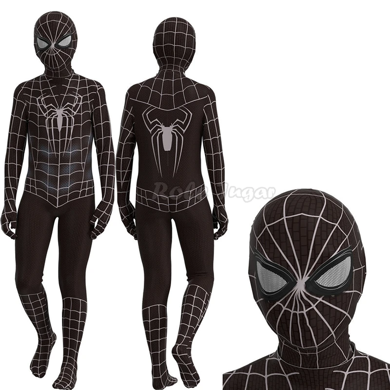 Traje de panpara crianças, fantasia, no, herói, homem-aranha, sem haste, pan, para halloween, festa, férias, menino e menina