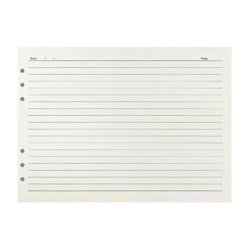 60Sheets A4 Thickened Loose-leaf Paper Loose-leaf Book Notebook Filler Paper To Do Line Grid Inside Paper Stationery School